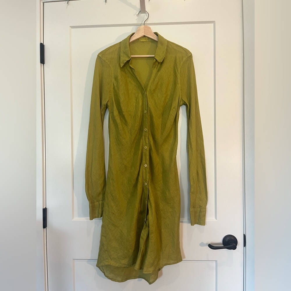 CP Shades Olive Green Midi Dress